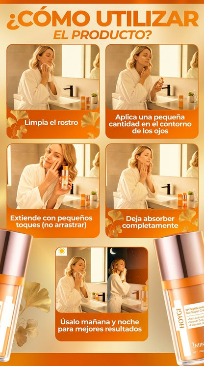 Suero en Crema para Ojos 5D Péptido | Adiós a Ojeras y Bolsas – SEVERO